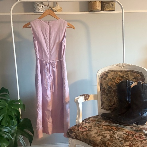 Vintage Lilac Cocktail Dress S - Picture 3 of 6